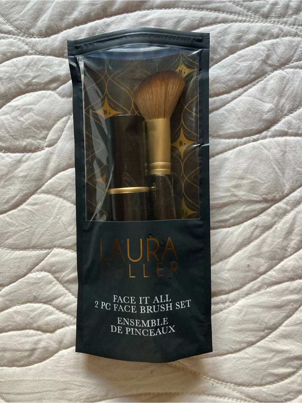 Laura Geller Face it All 2 Piece Double-Ended Makeup Brush Set